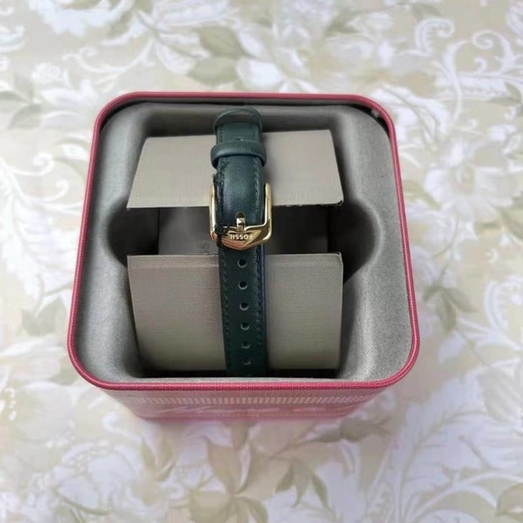 Fossil ES4662 Kalya Three-Hand Dark Green Leather Watch - Picture 4 of 5